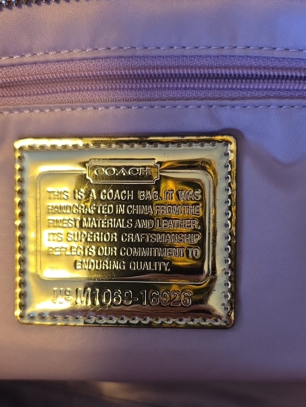 Coach Metallic Poppy Rocker Bag - Picture 8 of 10